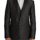 Gray MARTINI 2 Piece Vest Coat Blazer