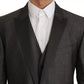 Gray MARTINI 2 Piece Vest Coat Blazer