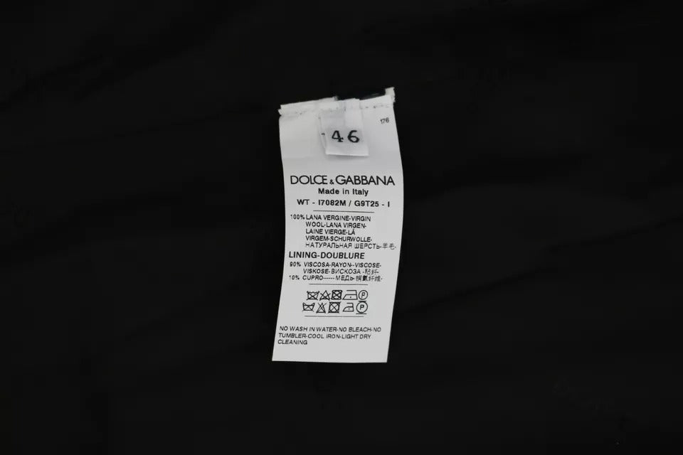 Schwarze Weste aus Wolle mit Logo