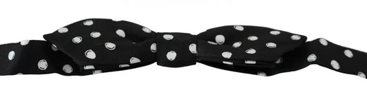 Papillon regolabile a pois neri