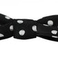 Papillon regolabile a pois neri
