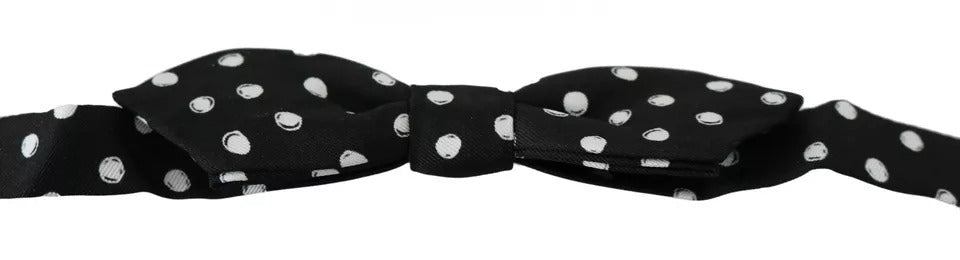 Papillon regolabile a pois neri
