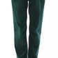 Grüne Slimmy-Fit-Cordhose aus Baumwolle von D&amp;G