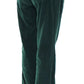 Grüne Slimmy-Fit-Cordhose aus Baumwolle von D&amp;G