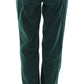 Grüne Slimmy-Fit-Cordhose aus Baumwolle von D&amp;G