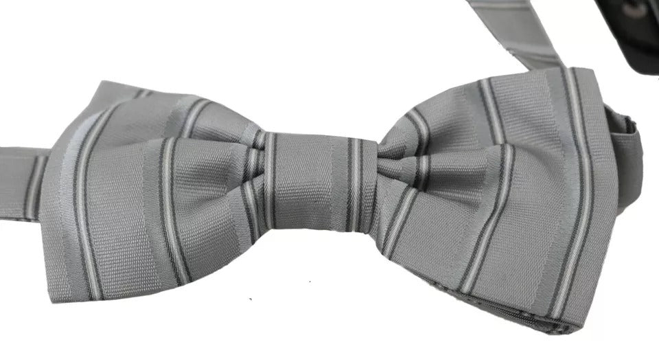 Papillon a farfalla regolabile con fodera grigio chiaro