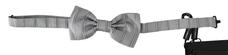 Papillon a farfalla regolabile con fodera grigio chiaro