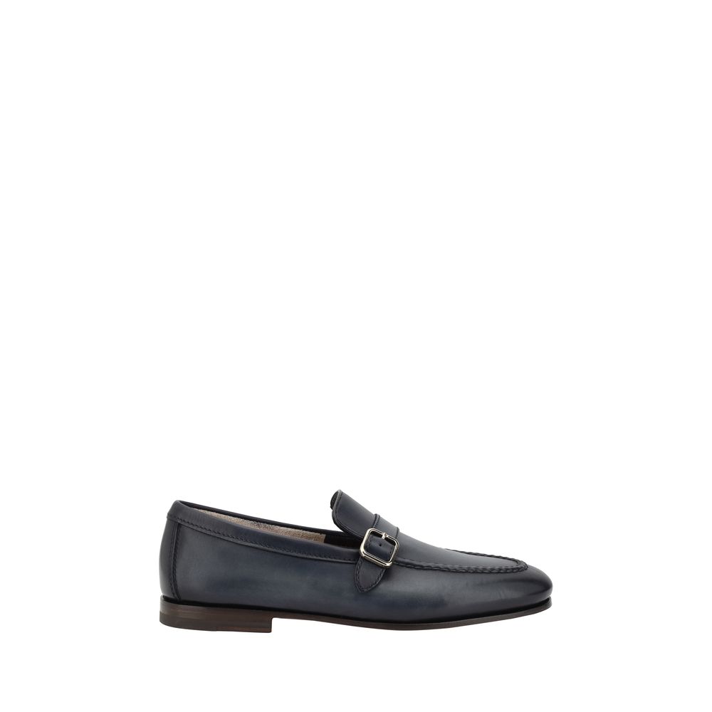 Loafers with a single buckle