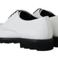 Elegant White Formal Leather Shoes