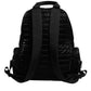 Black Nylon Logo Plaque Travel School Backpack Bag