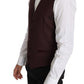 Elegant Purple Patterned Men's Formal Vest