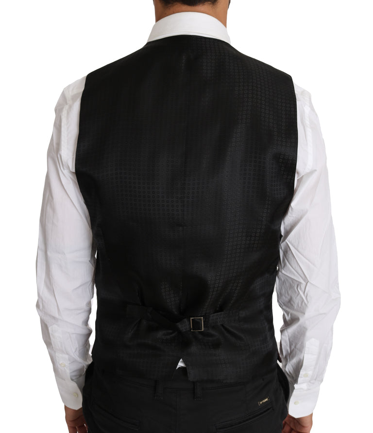 Elegante lila gemusterte Herrenweste