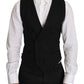 Sleek Double Breasted Slim Fit Wool Vest