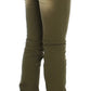 Green Slim Fit Cotton Stretch Jeans