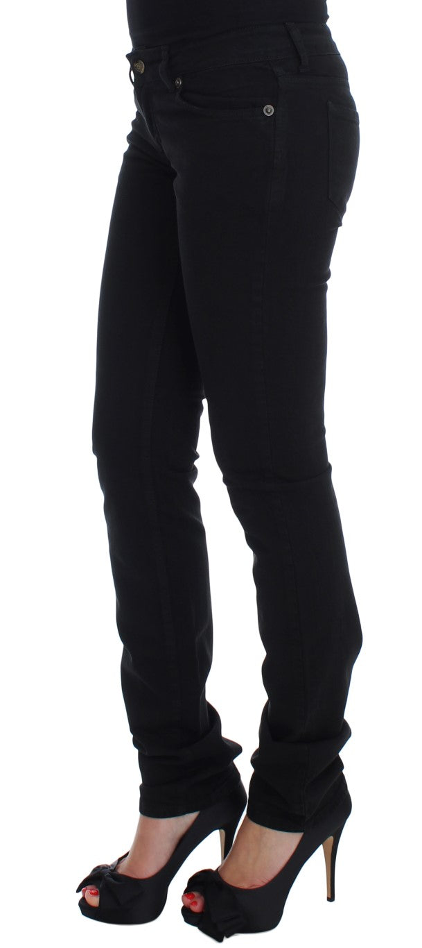 Schicke Slim Skinny Jeans in Schwarz