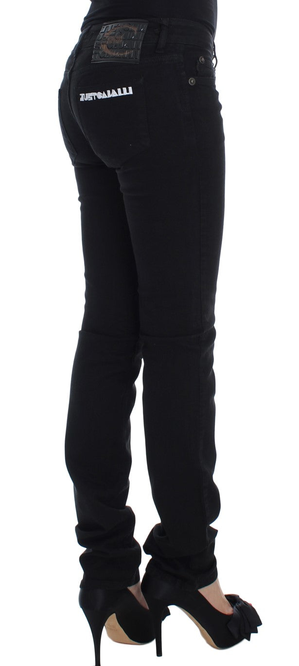 Schicke Slim Skinny Jeans in Schwarz