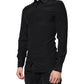 Dolce & Gabbana Black Silk Long Sleeves GOLD Dress Shirt