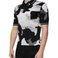 Mehrfarbiges Poloshirt mit Camouflage-Kragen
