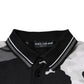 Mehrfarbiges Poloshirt mit Camouflage-Kragen