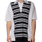 Poloshirt mit Kragen und schwarzen weißen Streifen