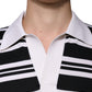 Poloshirt mit Kragen und schwarzen weißen Streifen
