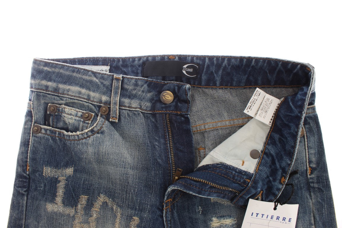 Elegante Flare Fit Blue Denim Jeans