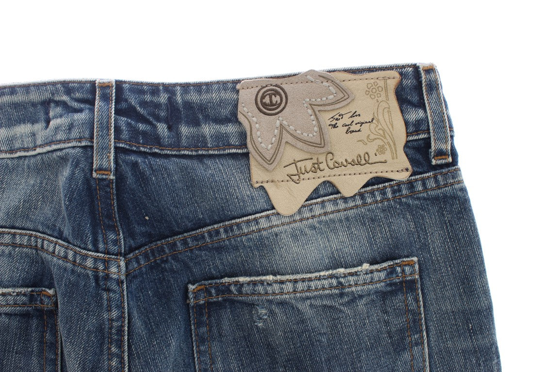 Elegante Flare Fit Blue Denim Jeans