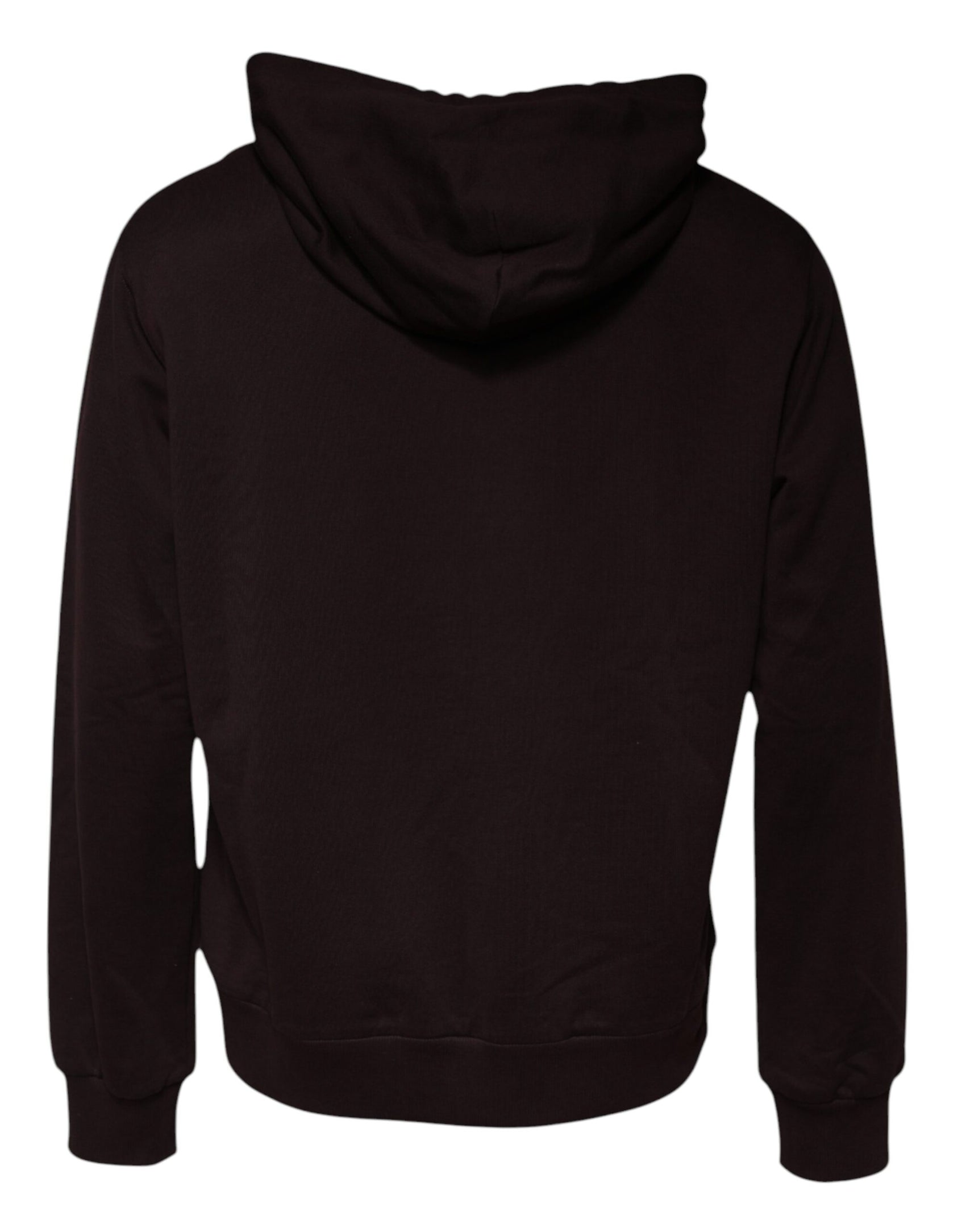 Braunes Herren-Sweatshirt mit Kapuze aus Baumwolle