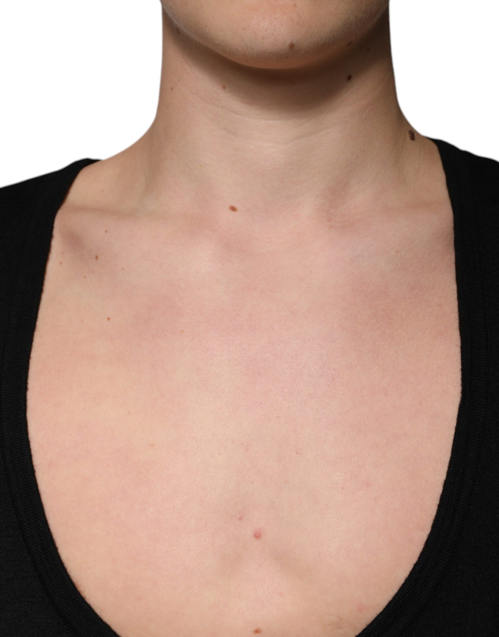 Schwarzer Pullover aus Wolle mit Rundhalsausschnitt