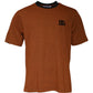Braunes T-Shirt aus Polyester mit Rundhalsausschnitt und DG-Logo