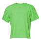Grünes T-Shirt aus Polyester mit Rundhalsausschnitt und Logo