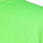 Grünes T-Shirt aus Polyester mit Rundhalsausschnitt und Logo