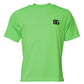 Grünes T-Shirt aus Polyester mit Rundhalsausschnitt und Logo