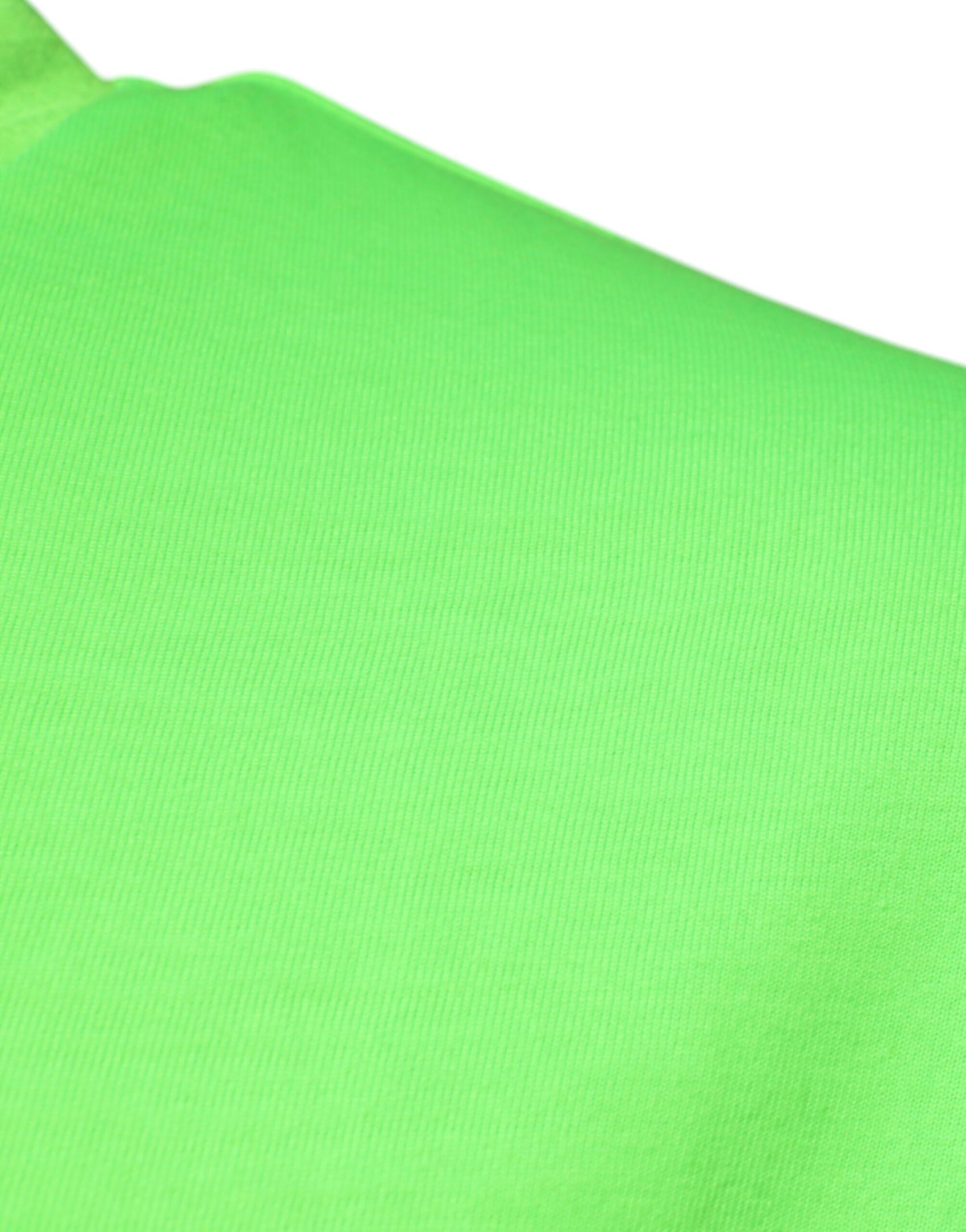Grünes T-Shirt aus Polyester mit Rundhalsausschnitt und Logo