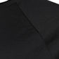 Schwarzes Baumwoll-T-Shirt mit Rundhalsausschnitt und Logo-Print