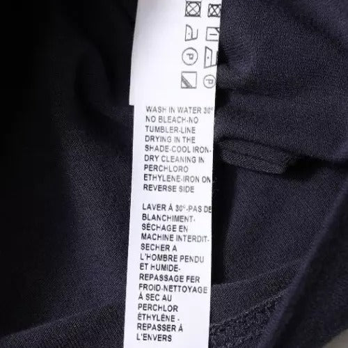Blaues Unterwäsche-T-Shirt mit Rundhalsausschnitt und Stretch-Baumwolle