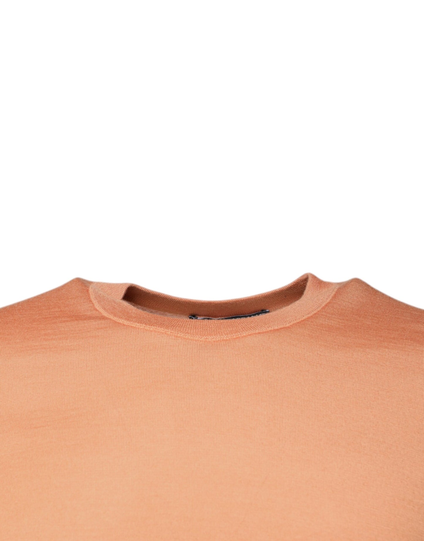 Beigefarbener Pullover aus Wolle mit Rundhalsausschnitt