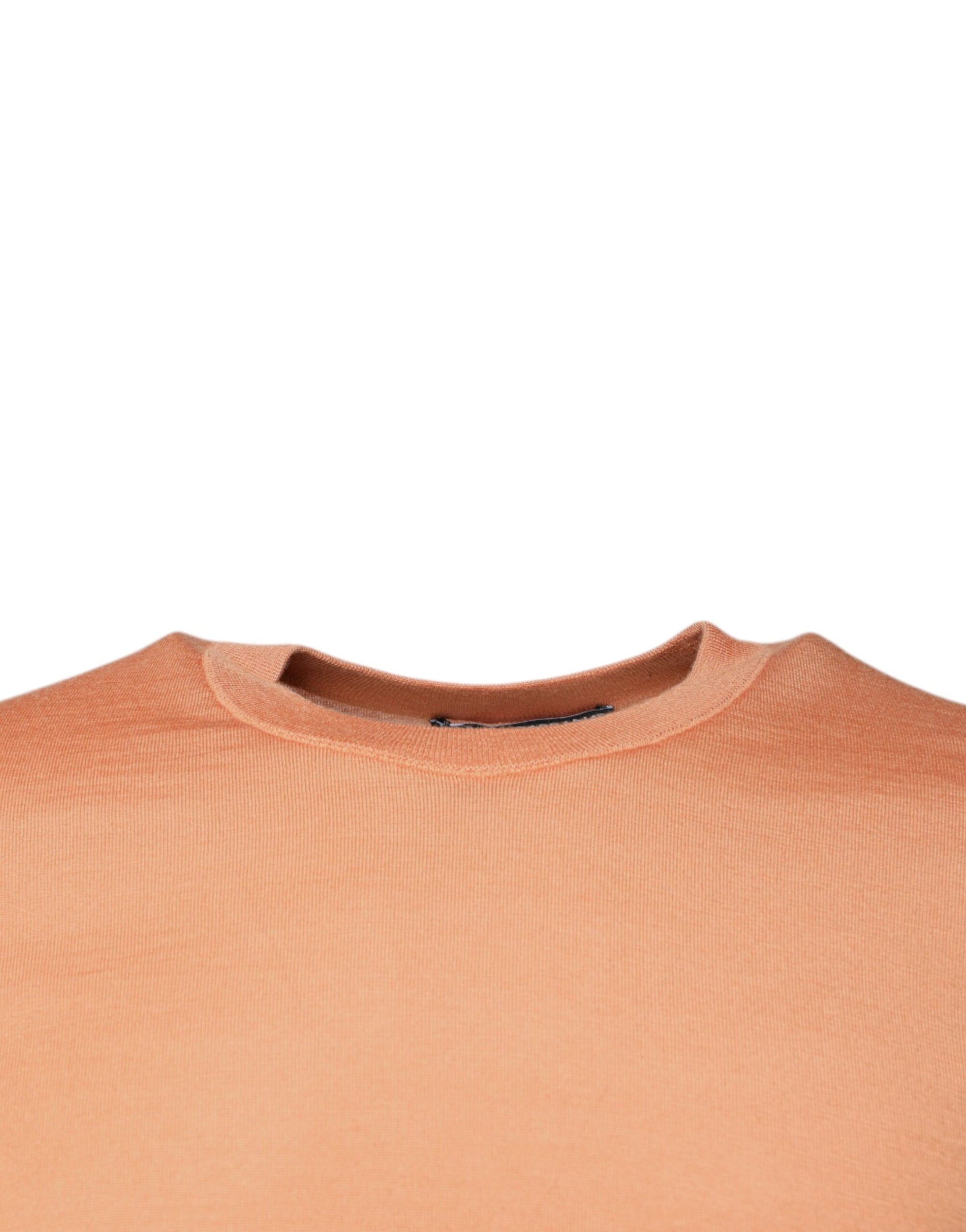 Beigefarbener Pullover aus Wolle mit Rundhalsausschnitt