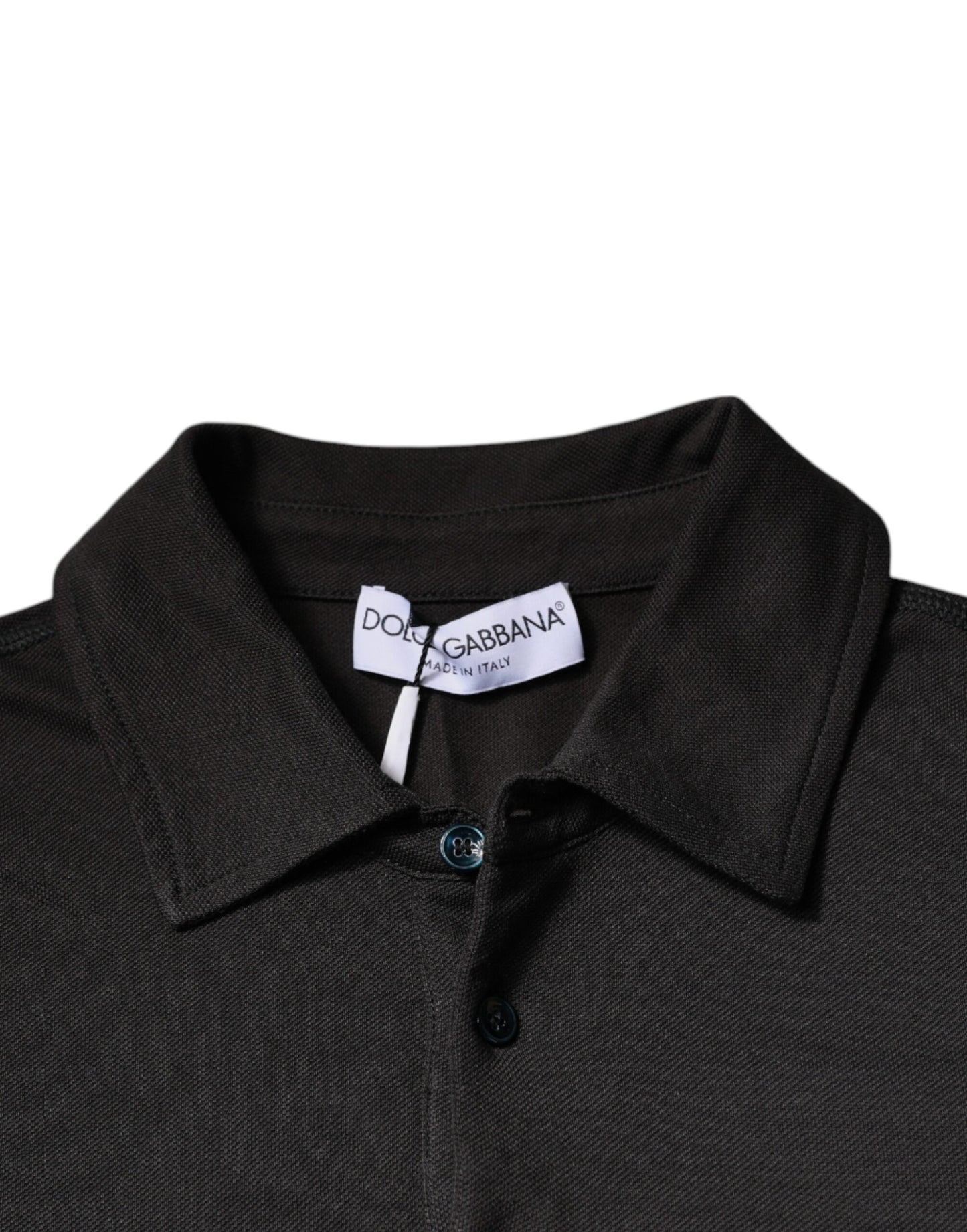 Polo a maniche corte con colletto grigio scuro