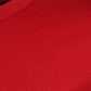 Rotes Baumwoll-T-Shirt mit Rundhalsausschnitt und Logo-Print