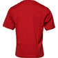 Rotes Baumwoll-T-Shirt mit Rundhalsausschnitt und Logo-Print