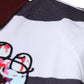 Mehrfarbiges Polo-T-Shirt mit grafischem Kragen