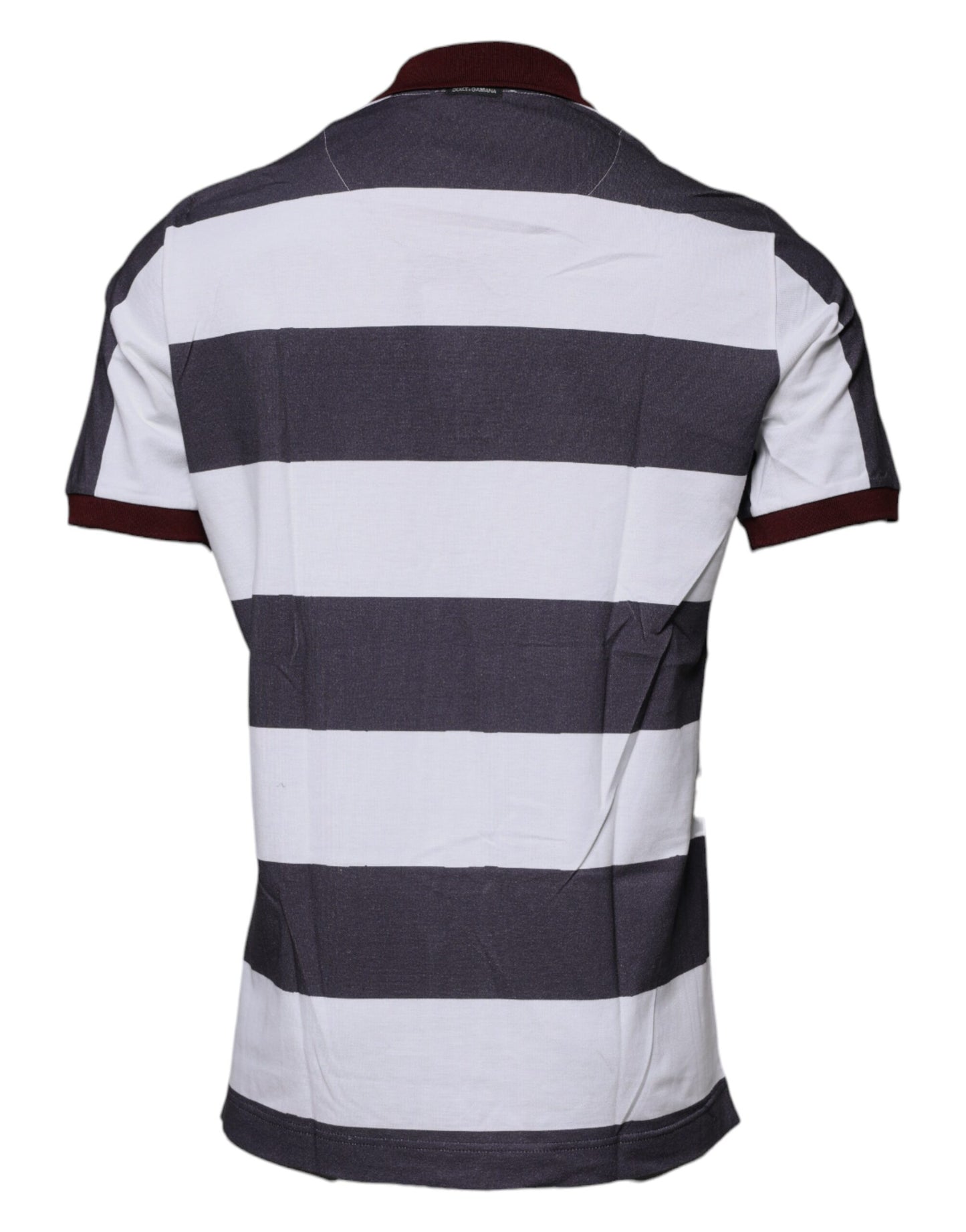 Mehrfarbiges Polo-T-Shirt mit grafischem Kragen
