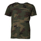 Mehrfarbiges Camouflage-T-Shirt aus Baumwolle mit Rundhalsausschnitt