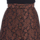 Elegant Brocade Bubble Skirt