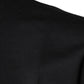 Schwarzes Baumwoll-T-Shirt mit Rundhalsausschnitt und DG-Logo-Print