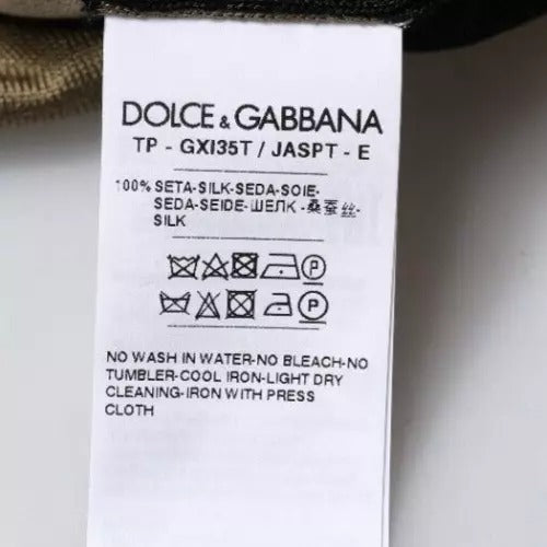 T-shirt polo con colletto mimetico multicolore