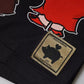 Schwarzes T-Shirt mit Rundhalsausschnitt zum Jahr des Schweins 2019