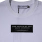 Weißes Baumwoll-T-Shirt mit Rundhalsausschnitt und Logo-Print