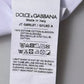 Weißes Baumwoll-T-Shirt mit Rundhalsausschnitt und Logo-Print